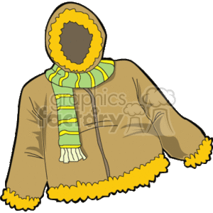 300x300 Scarf Clipart Winter Jacket