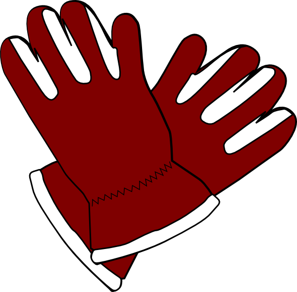 600x591 Red Gloves Clip Art