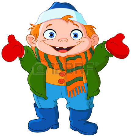 429x450 Little Boy In Winter Clothes Royalty Free Cliparts, Vectors,