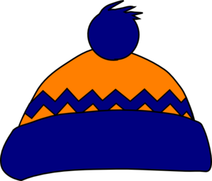 298x255 Orange Amp Navy Stocking Cap Clip Art