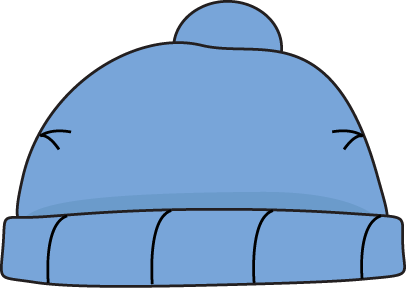 406x288 Blue Winter Hat Clip Art