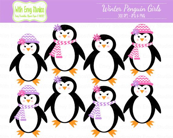 Winter Penguin Clipart