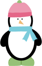 144x224 Winter Penguin Clip Art