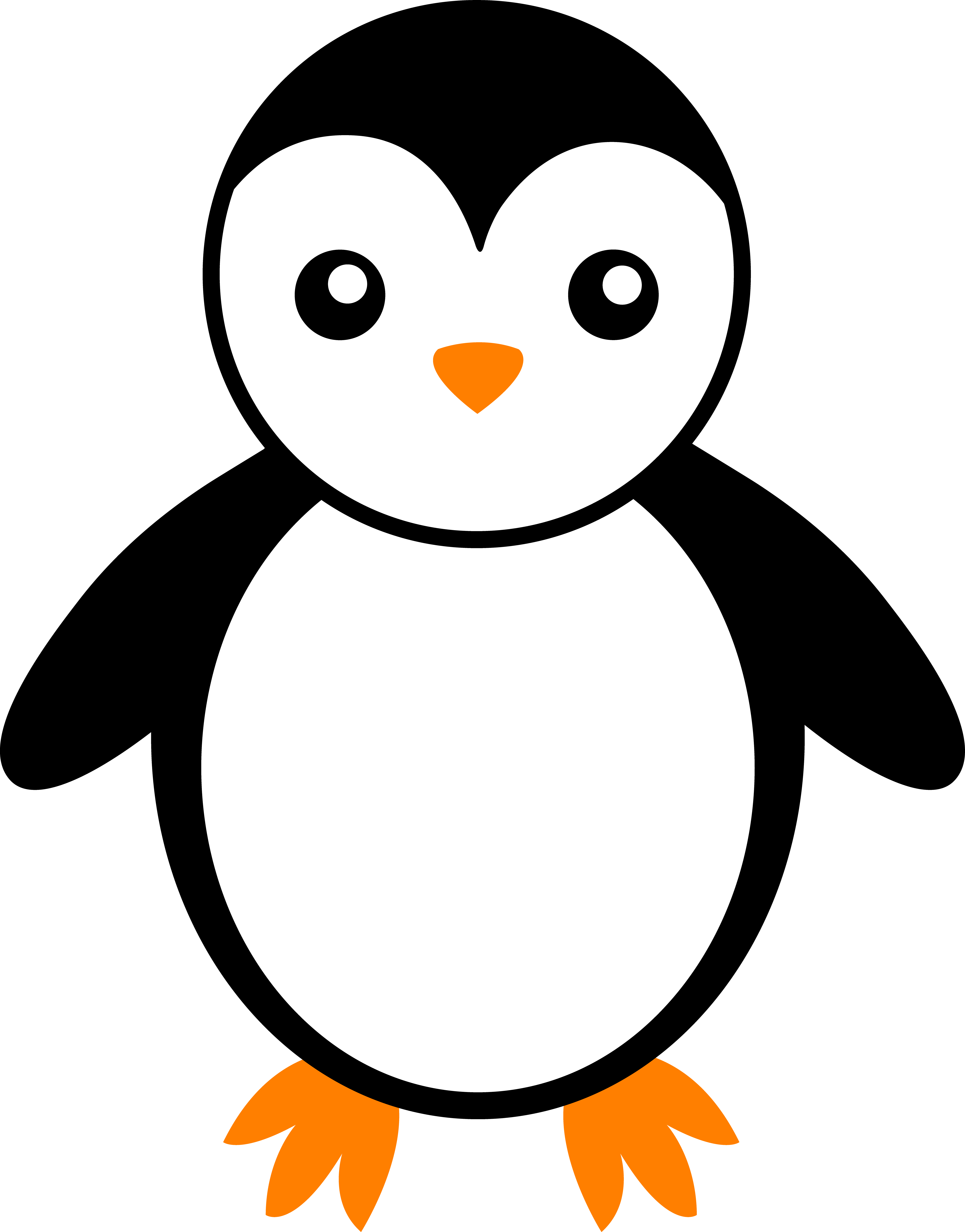 5183x6618 Black And White Penguin