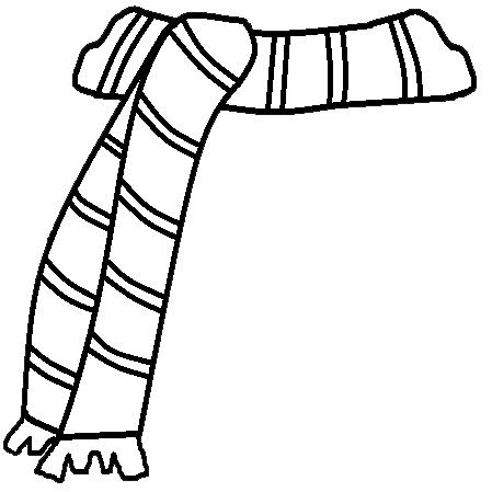 449x449 Black Amp White Clipart Scarf