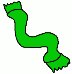 232x240 Clip Art Black And White Scarf Clipart