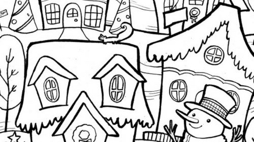 500x280 Winter Coloring Pages Lovely Good Winter Coloring Pages 25