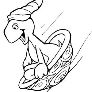 300x300 Winter Season, Hilarious Turtle Sliding Down On It Shell On Winter