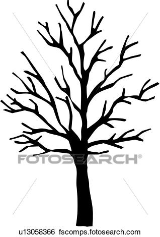 318x470 Clip Art Of , Seasons, Sugar Maple, Tree, Varieties, Winter