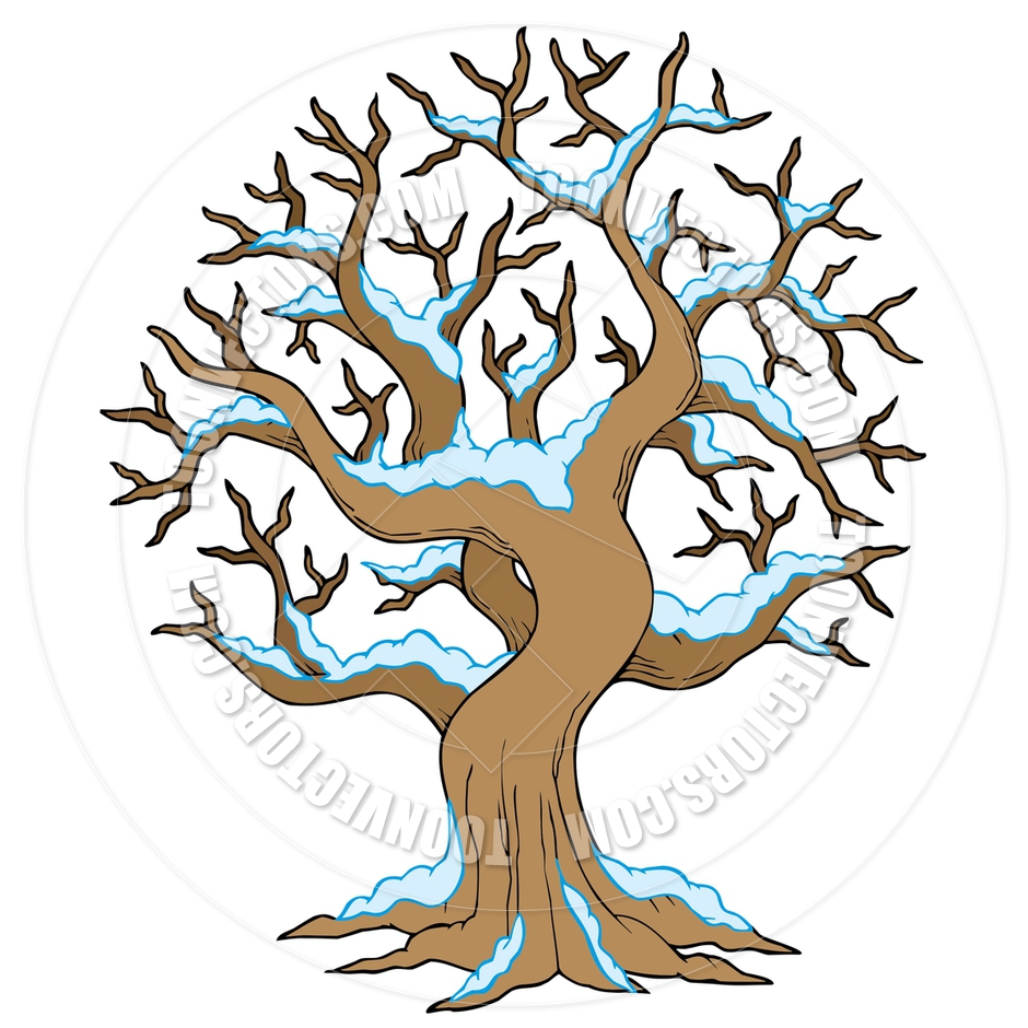 940x940 Cartoon Hollow Tree With Snow By Clairev Toon Vectors Eps