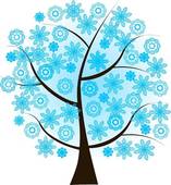 157x170 Clip Art Of Beautiful Winter Tree K7513908