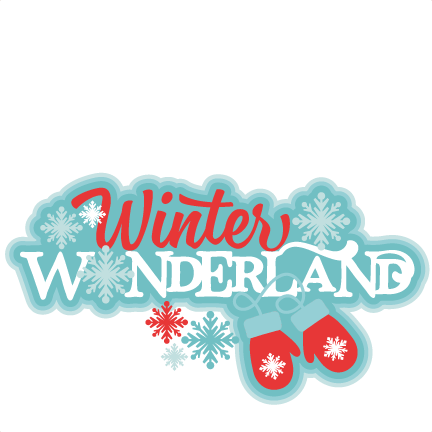 432x432 Winter Wonderland Title Svg Scrapbook Cut File Cute Clipart Files