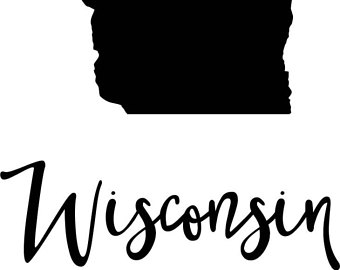 340x270 Wisconsin Outline Etsy