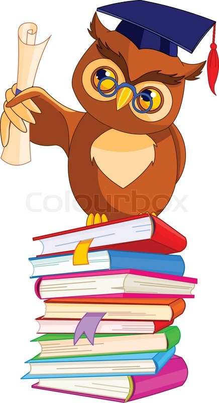 436x800 Illustration Of A Cartoon Wise Owl With Graduation Cap And Diploma