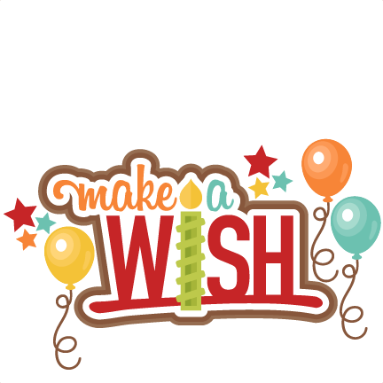 432x432 Make A Wish Title Clip Art Svg Scrapbook Cut File Cute Clipart