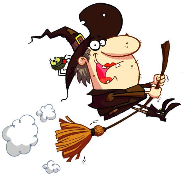600x569 Halloween Witch Clipart