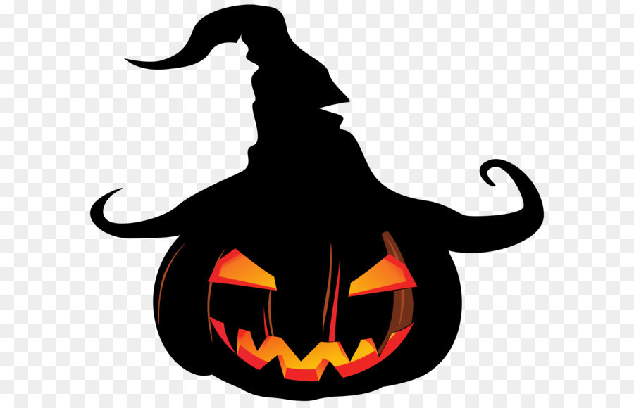 900x580 Pumpkin Jack O' Lantern Witch Hat Clip Art