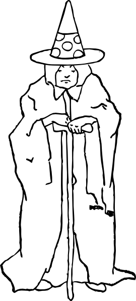 270x596 Old Witch Clip Art Free Vector 4vector