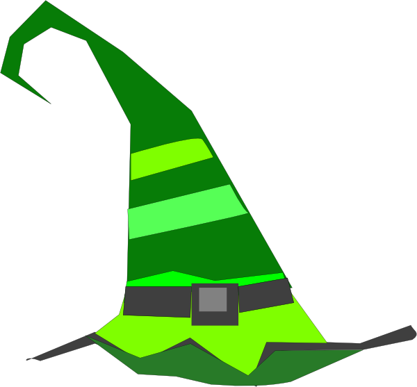 600x557 Green Witch Hat Clip Art