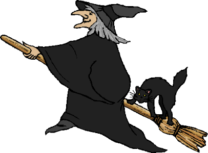 406x300 Witch Clipart Broom Gif