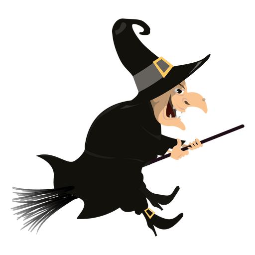 512x512 Witch On Broom 3