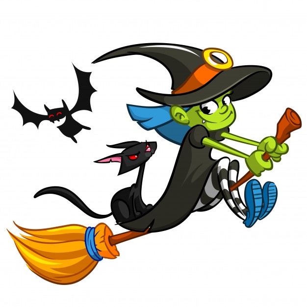 Witch On A Broom Images | Free download on ClipArtMag