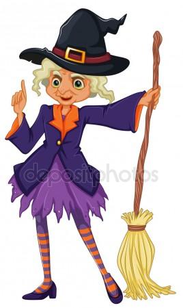 Witch On A Broomstick Clipart | Free download on ClipArtMag