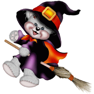 320x320 Creddy Teddy Witch On Broom Halloween Clip Art Clip Art