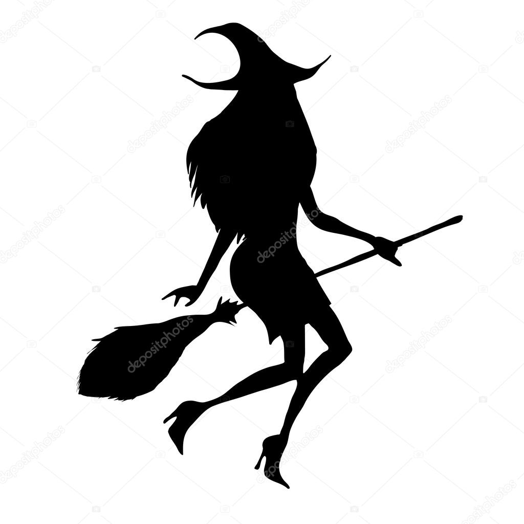 1024x1024 Witch Silhouette Vectors