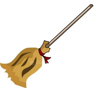 350x300 Clipart Halloween Witch Broom