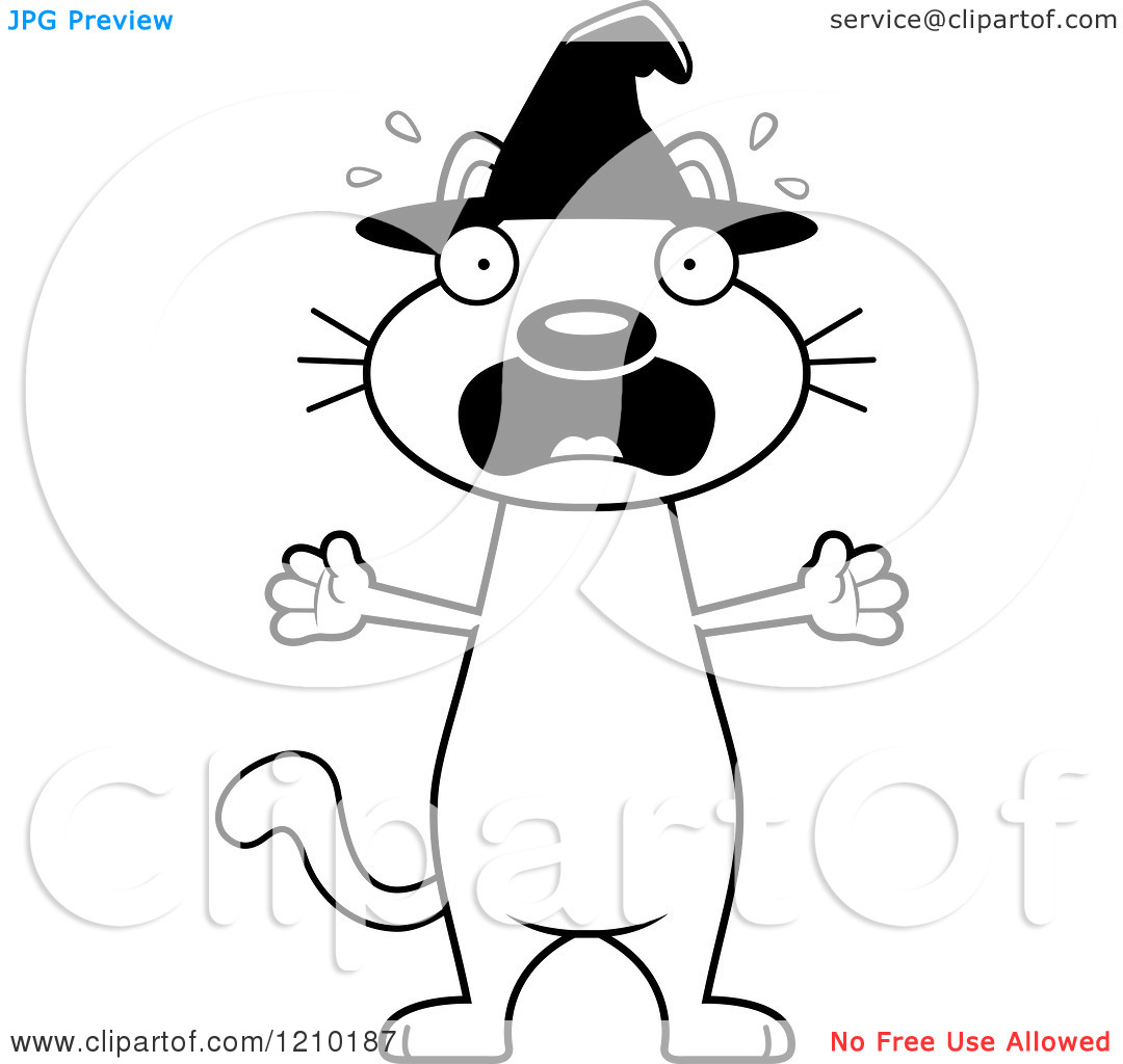 1080x1024 Halloween Scared Clipart