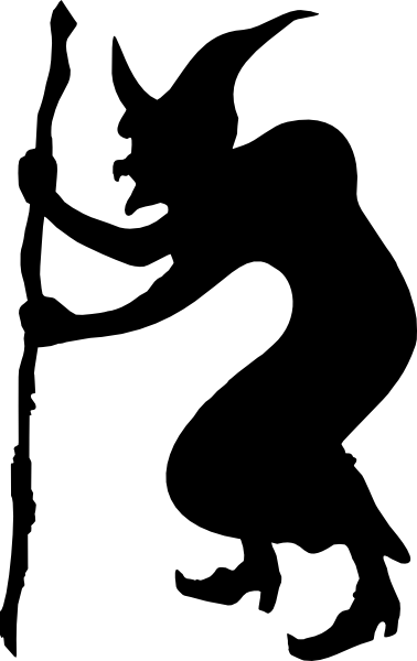378x600 Witch Walking Clip Art