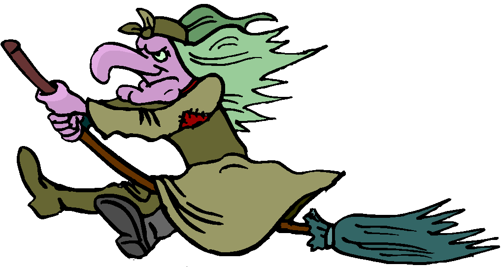 1017x543 Flying Witch Clipart Free