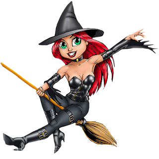 320x320 Sexy Witch Broom Clip Art Halloween Cartoon Witches On Brooms