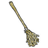 170x170 Clip Art Of Cartoon Witch's Broom K14858138
