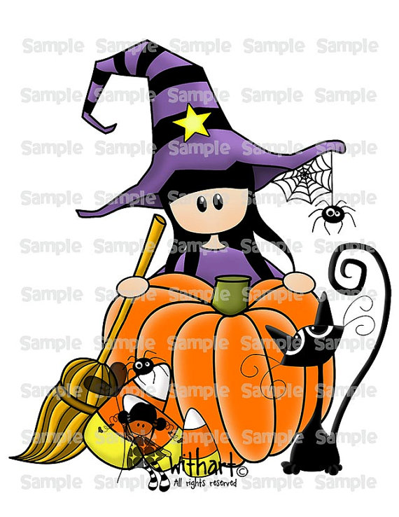 570x738 Witch Pumpkin Cat Nina Dolls 0047 Clip Art Set Images Por Withart