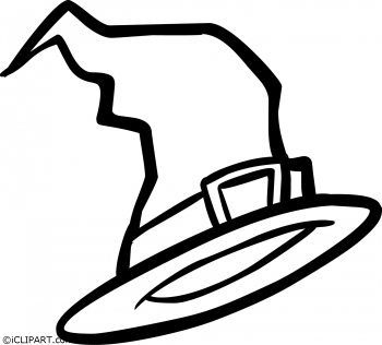 350x316 Witch Hat Clipart Black And White