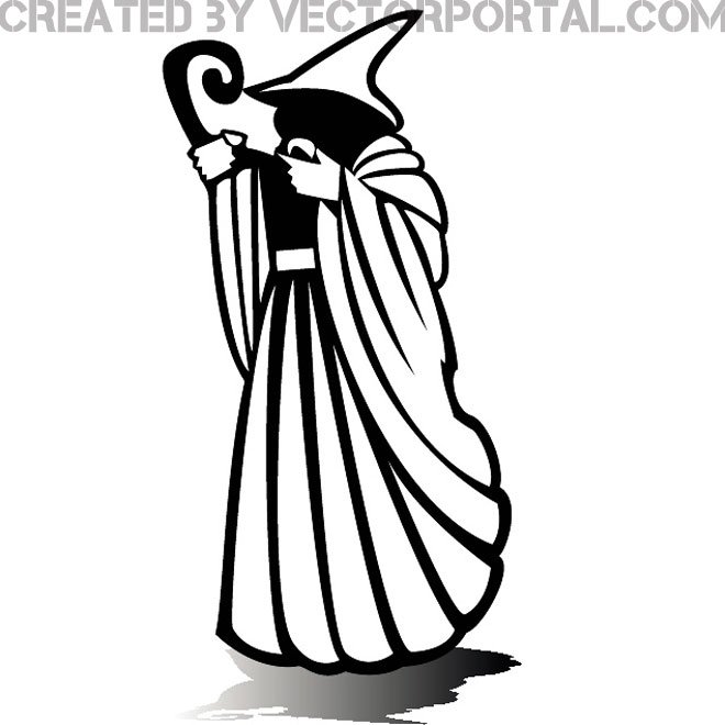 660x660 Wizard Clip Art Graphics Free Vector 123freevectors