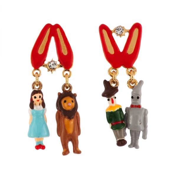 600x600 Miniatures Of The Wonderful Wizard Of Oz's Characters Earrings