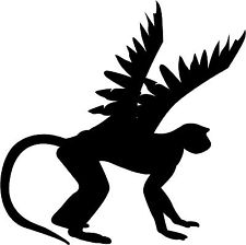 225x224 Flying Monkey Silhouette Halloween Wizard Of Oz Theme