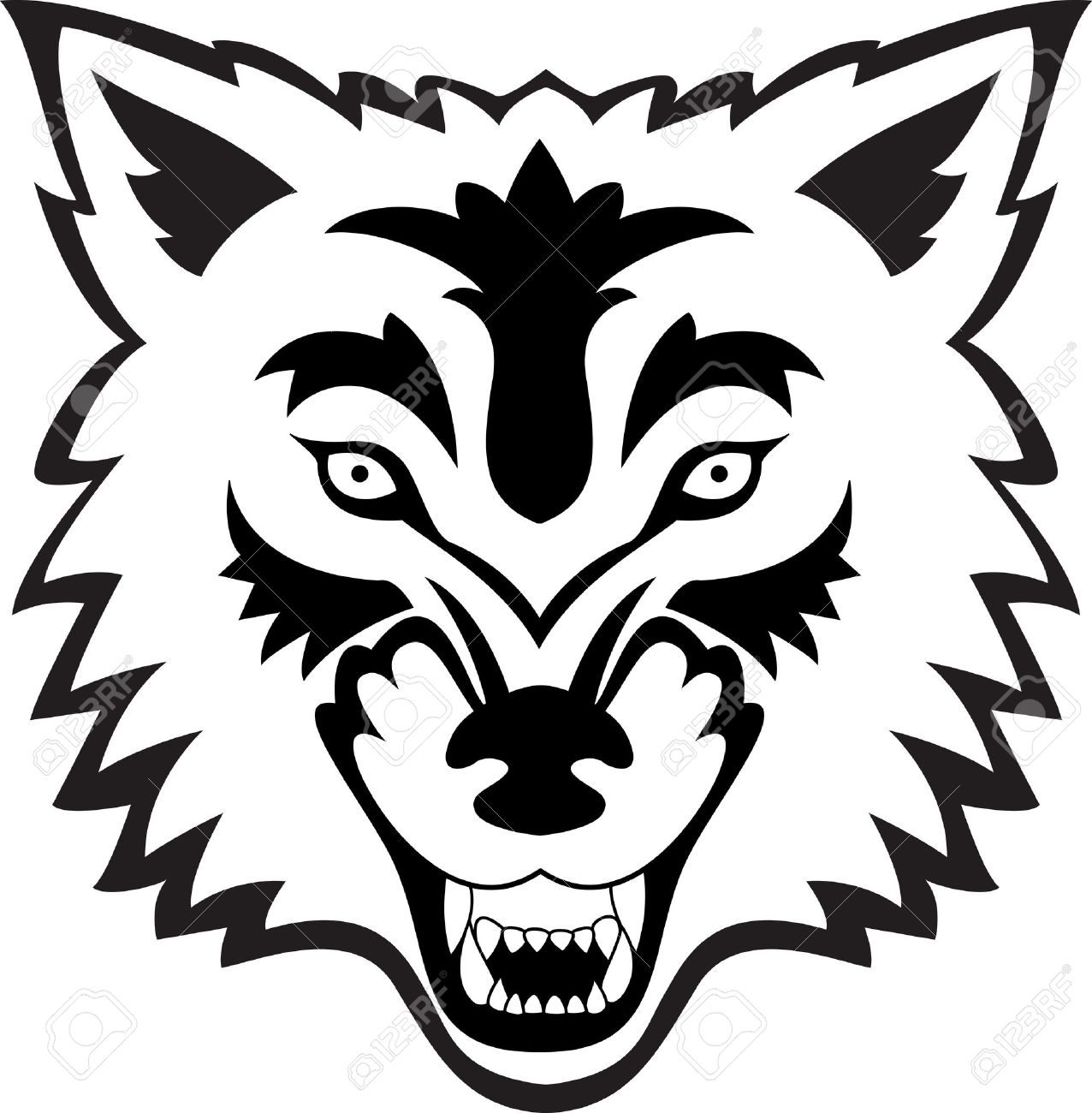 1276x1300 Wolf Face Royalty Free Cliparts, Vectors, And Stock Illustration