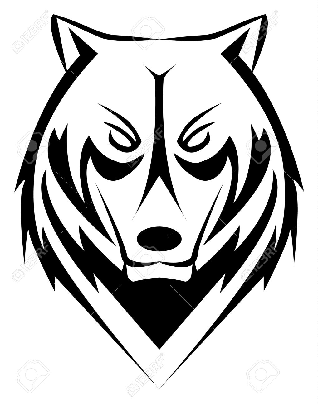 1019x1300 White Wolf Clipart Wolf Face