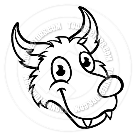 460x460 Wolf Cartoon Character Face By Geoimages Toon Vectors Eps