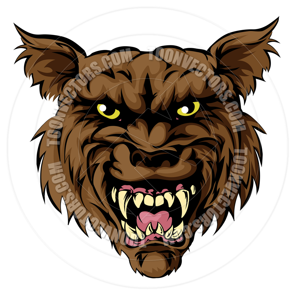 940x940 Wolf Face By Geoimages Toon Vectors Eps