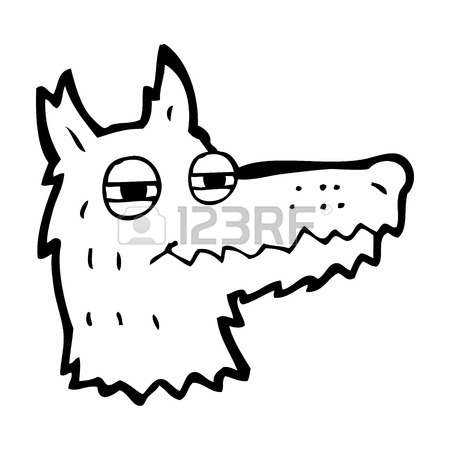 450x450 Cartoon Wolf Head Royalty Free Cliparts, Vectors, And Stock