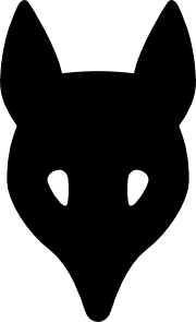 180x295 Wolf Head Silhouette Clip Art