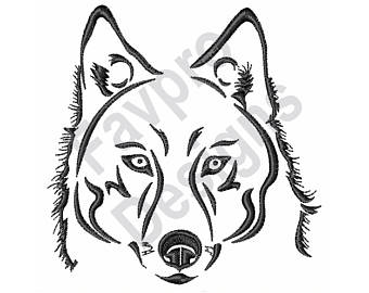 340x270 Wolf Embroidery Etsy
