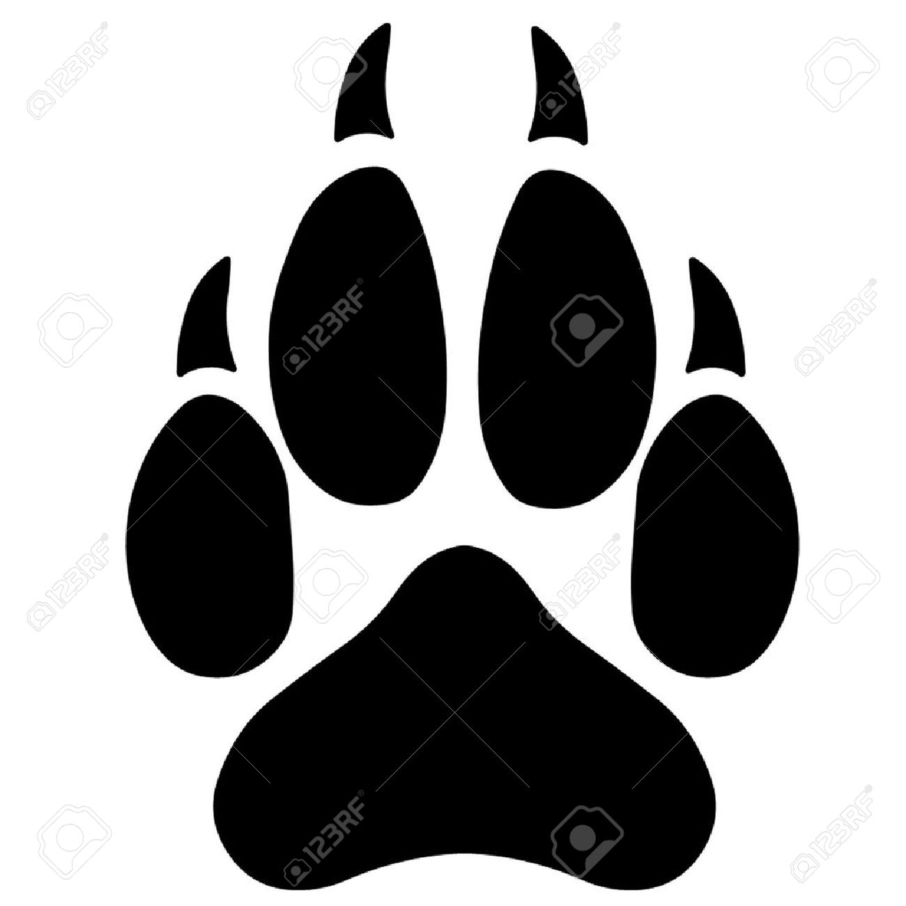 1300x1300 Wolf Clipart Wolf Paws