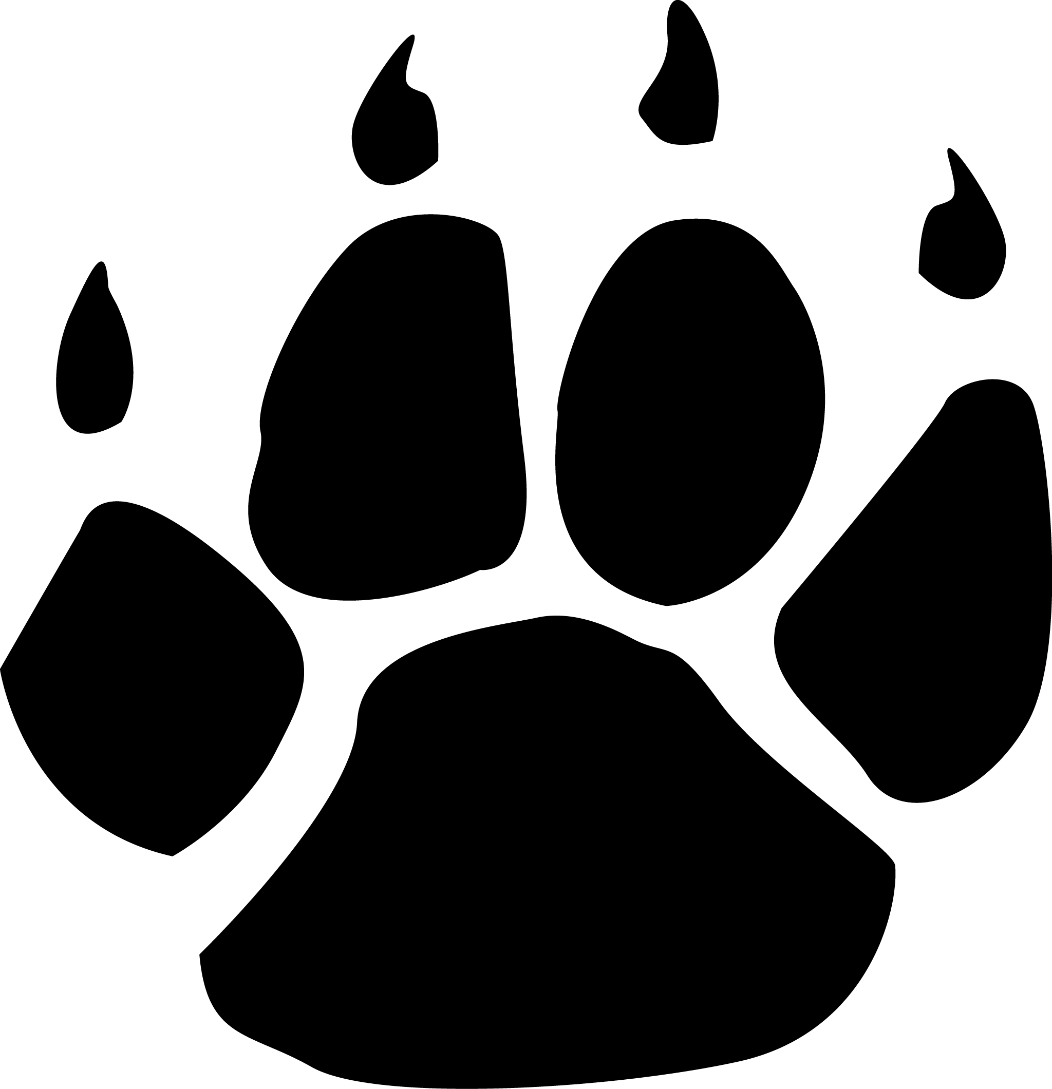 2048x2121 Paw Print Clipart Jpeg
