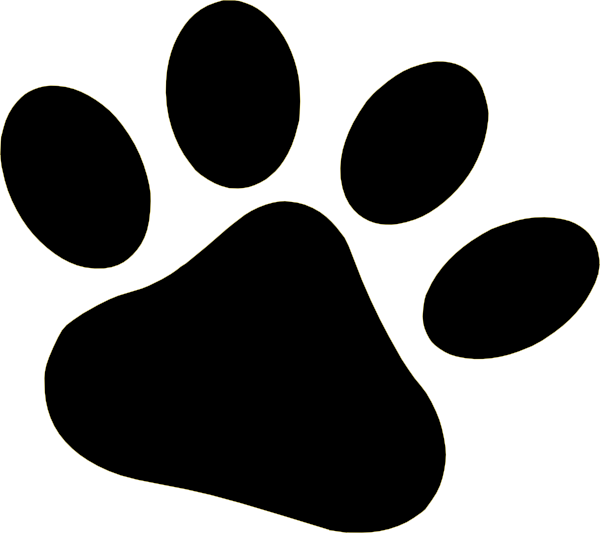 600x533 Cat Paw Clipart Of Dog Paw Prints Clipartfox
